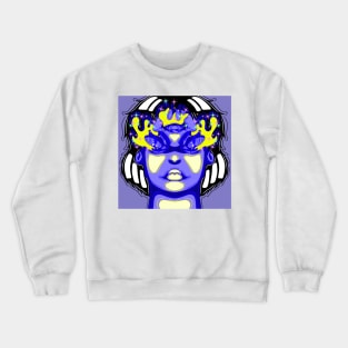 Blue Sparkle. Crewneck Sweatshirt